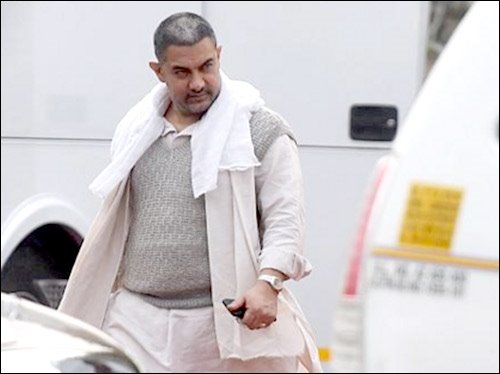 Aamir Khan shoots for Dangal in Delhi