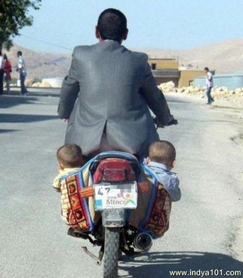 Funny Indian Baby Bike