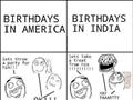 Birthdays in America vs in India