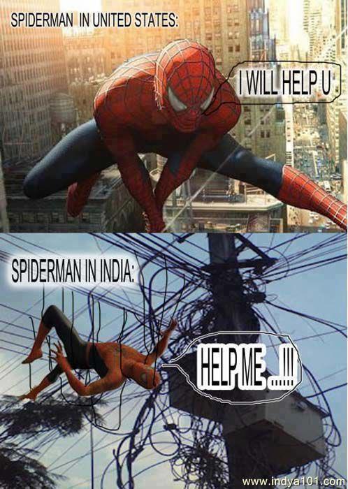 Spiderman strikes india