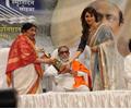 Madhuri Dixit and Lata Mangeshkar at 70th Master Dinanath Mangeshkar Awards