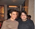 Aamir and Abhishek at Amod Mehra birthday party