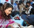 Madhuri Dixit interacts with Cancer affected children