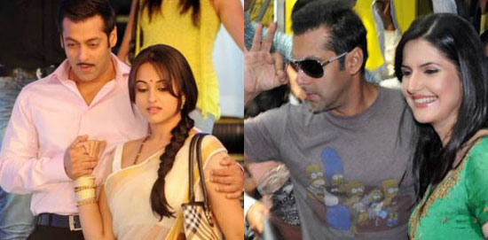 Sonakshi Sinha and Zarine Khan join Salman Khan's party