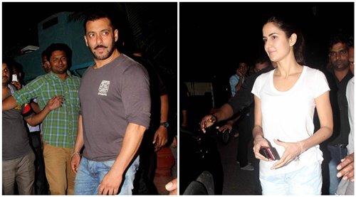 Bollywood beauty Katrina Kaif spotted with Salman Khan