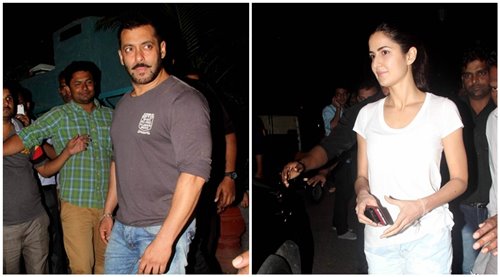 Bollywood beauty Katrina Kaif spotted with Salman Khan