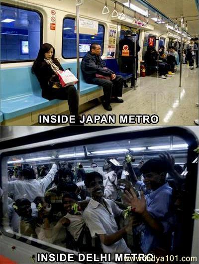 Japan Metro VS Indian Metro