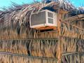 Funny Air Conditioner in hut AC on Cottage