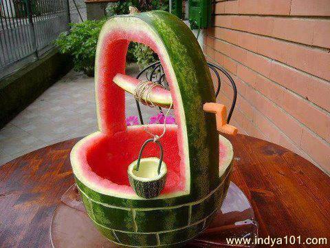 Creativity with watermelon