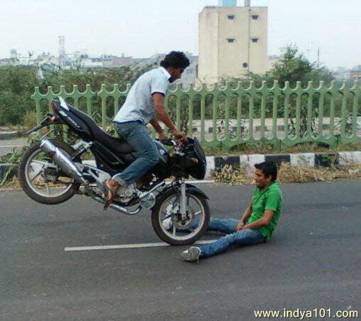 indian bike stunts