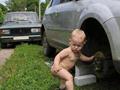 funny baby mechanic