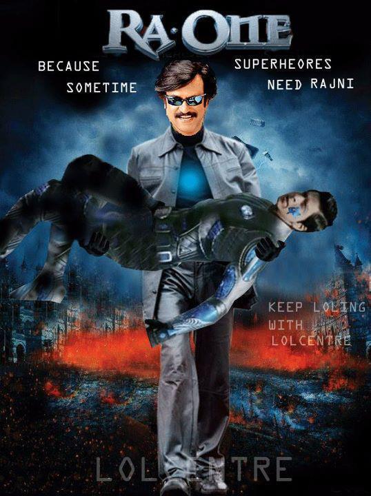 Sometimes even Superheroes need Rajni