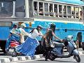 Girls Crossing Road Funny and Rules