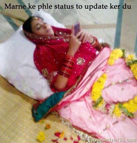 Marne ke pehle Status to update ker du