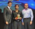 Abhishek Bachchan During The Indian Football Awards 2013