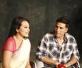 Akshay and Sonakshi at ‘Rowdy Rathore’ success press meet