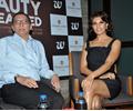 Jacqueline Fernandez In Black Dress At Beauty Unleashed Book Launch