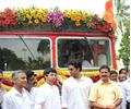 Jr. Bachchan Flags Off Special BEST Bus Services For Film City Workers