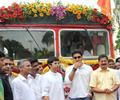 Jr. Bachchan Flags Off Special BEST Bus Services For Film City Workers