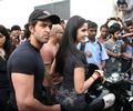 Katrina Kaif gives Hrithik Roshan a bike as a promotional