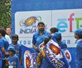 Mumbai Indians’s day out with under privileged children