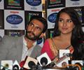 Ranveer Singh And Sonakshi Sinha On INDIAN IDOL JUNIOR Sets