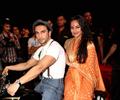 Ranveer and Sonakshi at the launch of movie ''Lootere''