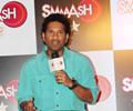 Sachin Tendulkar at the inauguration of SMAAASH