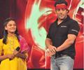 Salman Khan on the sets of Sa Re Ga Ma Lil Champs