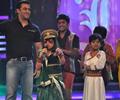 Salman Khan on the sets of Sa Re Ga Ma Lil Champs