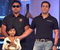 Salman Khan on the sets of Sa Re Ga Ma Lil Champs