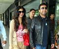 Shilpa Shetty and Freida Pinto Snapped at International Airport