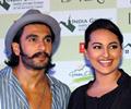 Sonakshi and Ranveer At Lootera Movie Promotion