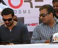 Sonu Sood and John Abraham at Super Bike Rally