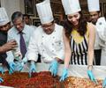 Tamanna Bhatia at Cake Mixing in Taj Banjara Hotel