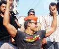 Vivek Oberoi having the time of his life at Ganpati visarjan